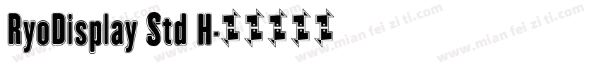 RyoDisplay Std H字体转换